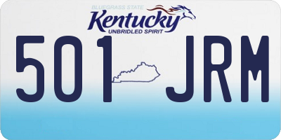 KY license plate 501JRM