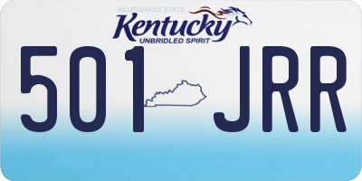 KY license plate 501JRR