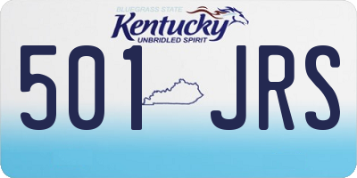 KY license plate 501JRS