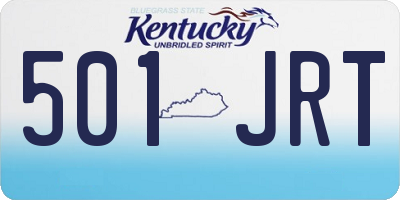 KY license plate 501JRT