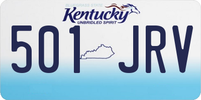 KY license plate 501JRV