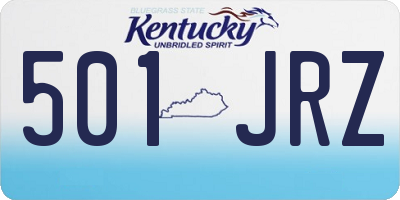 KY license plate 501JRZ