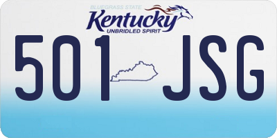 KY license plate 501JSG