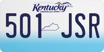 KY license plate 501JSR