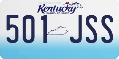 KY license plate 501JSS