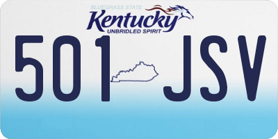KY license plate 501JSV