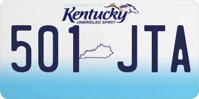 KY license plate 501JTA