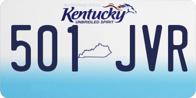 KY license plate 501JVR