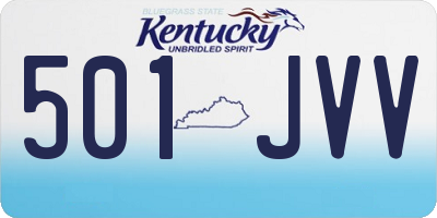 KY license plate 501JVV