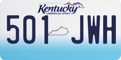 KY license plate 501JWH