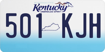 KY license plate 501KJH
