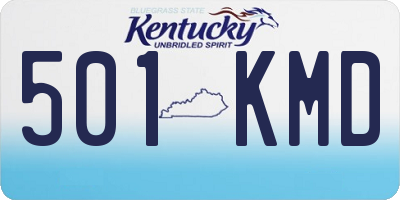 KY license plate 501KMD