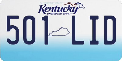 KY license plate 501LID