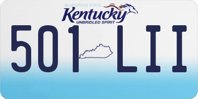KY license plate 501LII