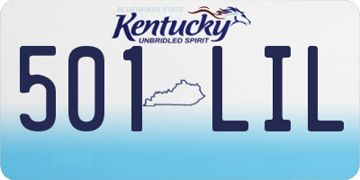 KY license plate 501LIL