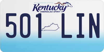 KY license plate 501LIN