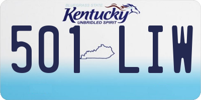 KY license plate 501LIW