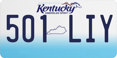 KY license plate 501LIY