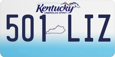 KY license plate 501LIZ