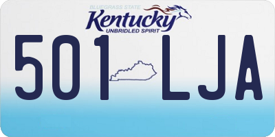 KY license plate 501LJA