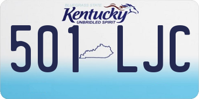 KY license plate 501LJC