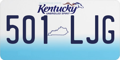 KY license plate 501LJG