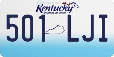 KY license plate 501LJI