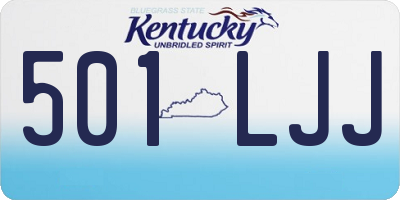 KY license plate 501LJJ