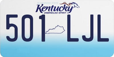 KY license plate 501LJL