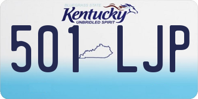 KY license plate 501LJP