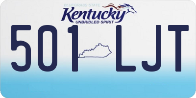 KY license plate 501LJT