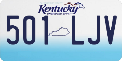 KY license plate 501LJV