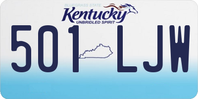 KY license plate 501LJW
