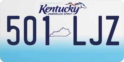 KY license plate 501LJZ