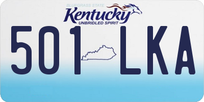KY license plate 501LKA
