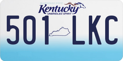 KY license plate 501LKC