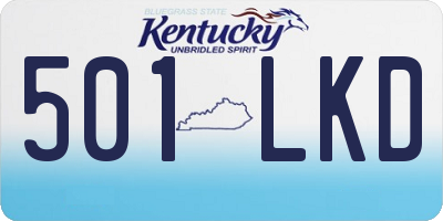 KY license plate 501LKD