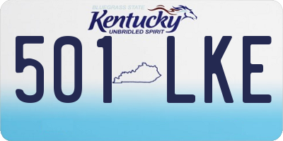 KY license plate 501LKE