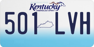 KY license plate 501LVH