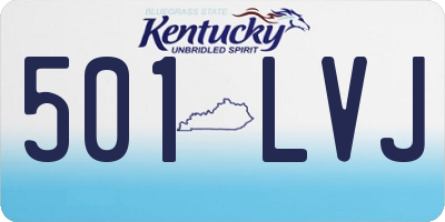 KY license plate 501LVJ