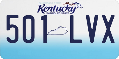 KY license plate 501LVX