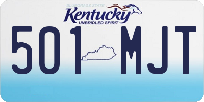 KY license plate 501MJT