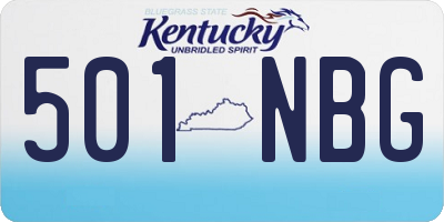 KY license plate 501NBG