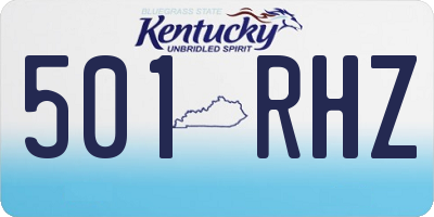 KY license plate 501RHZ