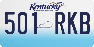 KY license plate 501RKB