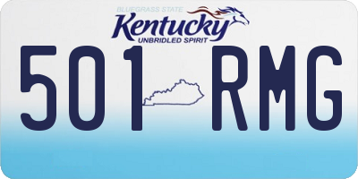 KY license plate 501RMG