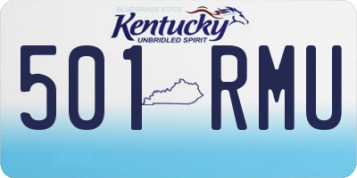 KY license plate 501RMU