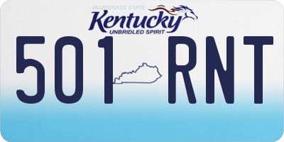 KY license plate 501RNT