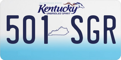KY license plate 501SGR
