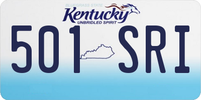 KY license plate 501SRI
